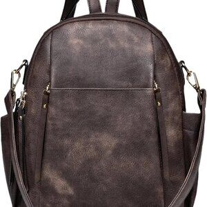 Women Small Leather Backpack Purse Mini Shoulder Bag Casual Organizer